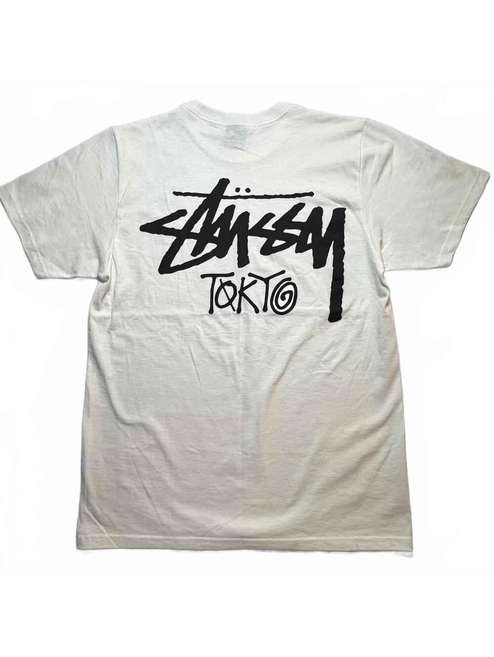 Stussy Tokyo Chapter Tee White Black Logo Shirt S NWOT